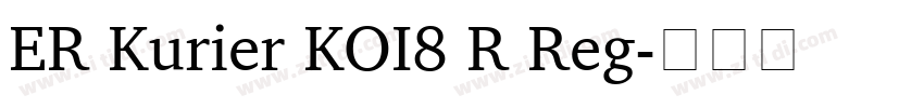 ER Kurier KOI8 R Reg字体转换